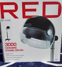 RED by Kiss 3000 Ceramic Stand Hood Dryer with Digital Timer