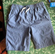 EDDIE BAUER NWOT Blue Casual Shorts Kid's Size 8 stretch pockets NEW
