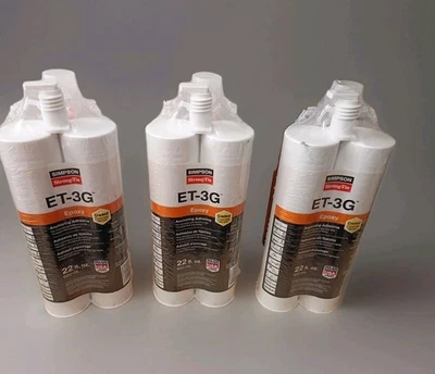 Simpson Strong-Tie ET-3G Epoxy Anchoring Adhesive EXPIRE 2/2027 - 3 PACK