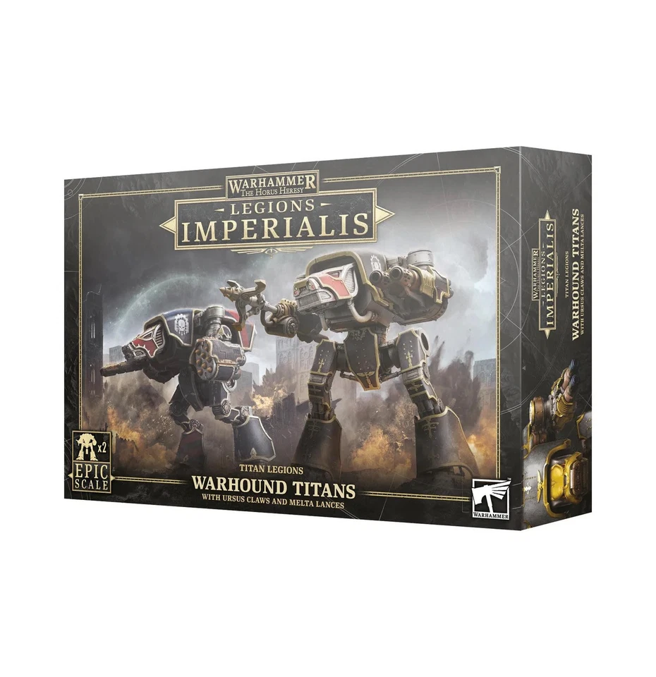 GAMES WORKSHOP Legions Imperialis Warhound Titans with Ursus Claws Warhammer