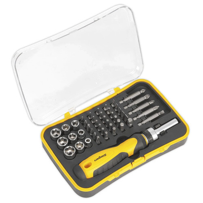 #ad Sealey Siegen Ratchet Screwdriver Socket amp; Bit Set 45pc S0979 GBP 11.99