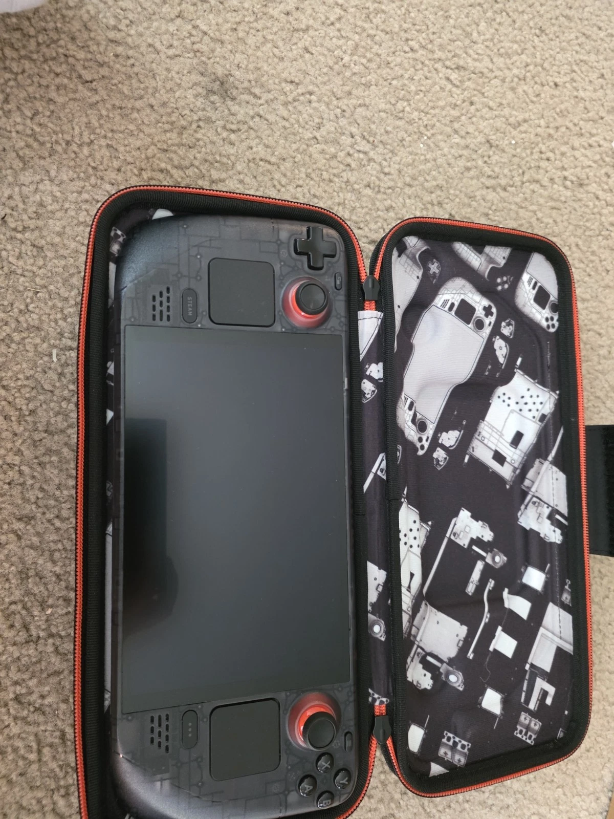 Limited Edition Smoky Translucent Steam Deck OLED with case + charger