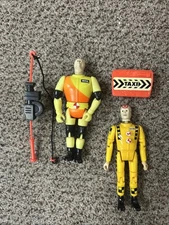 Vintage 1990 Tyco Incredible Crash Test Dummies Bull Pro-Tek Dummy & Dash Figure