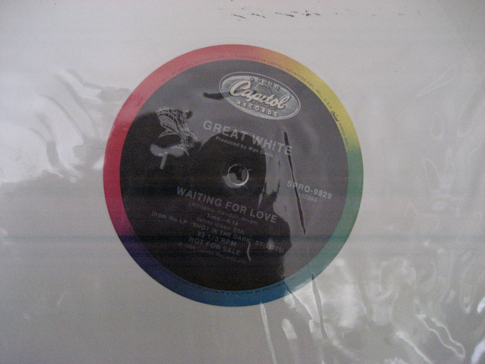 Great WhiteWaiting For Love12"RareColored VinylHeavy MetalAlbum