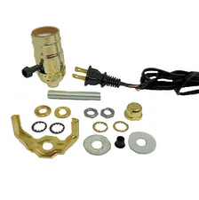 LAMP PART KIT- BLACK CORD, 3-WAY SOCKET    TD-396