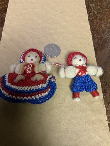 Crafts Older Crocheted Boy And Girl