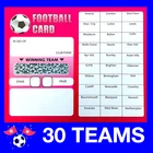Football Cards Fundraising Football Scratch Charity Cards 30 Team Bus Stops 10