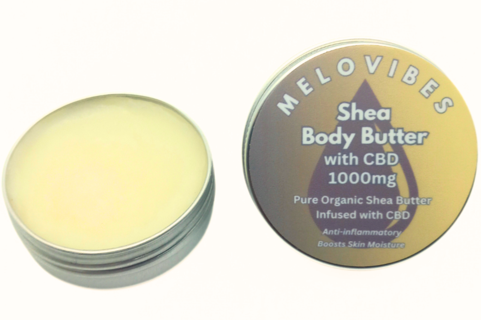 CBD Muscle Rub with 1000mg CBD Shea For Dry Skin Pain Relief Organic Body Butter