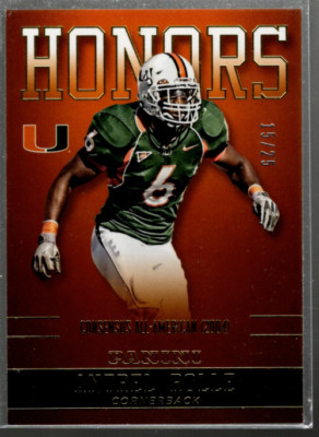 A3862- 2015 Panini Miami Honors Gold #93 Antrel Rolle /25 *SAMPLE PIC