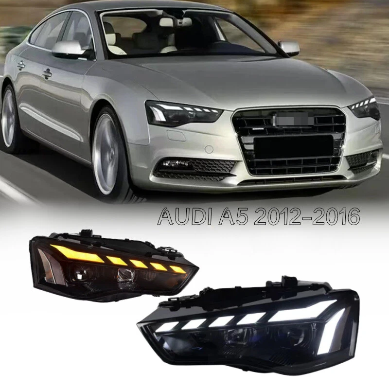 For Audi A5 2012-2016 Matrix Projector DRL Head Lamps Upgrade LED