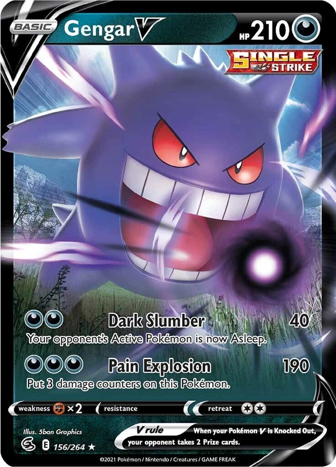 Gengar V 156/264 Swsh08: Fusion Strike