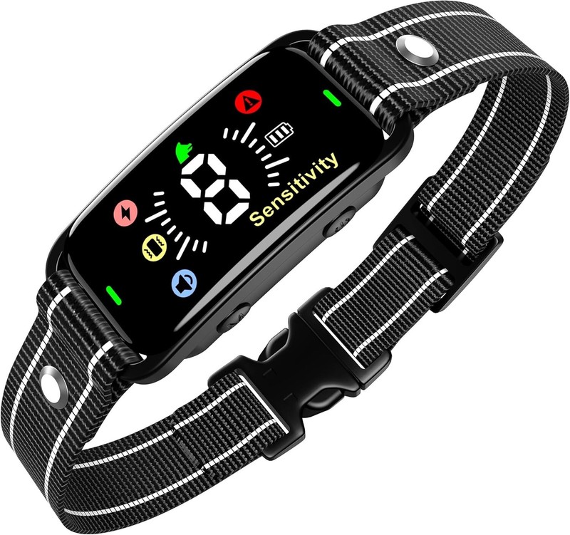 Anti Bark Harmless Shock Dog Collar Stop Barking Pet Training Collar Waterproof