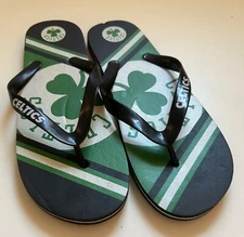 Boaton Celtics Unisex Flip Flops, Very Minimal Wear, 10 3/8” long