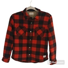 Weatherproof Vintage Boy's Buffalo Plaid Sherpa Jacket Size 10/12