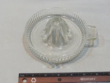 Vintage Clear Glass Citrus Juicer Reamer, No Chips or Cracks, Lot #1