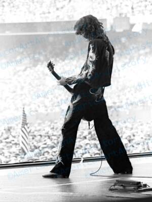 Jimmy Page - Oakland Coliseum 1977 Photo Print Poster Led Zeppelin