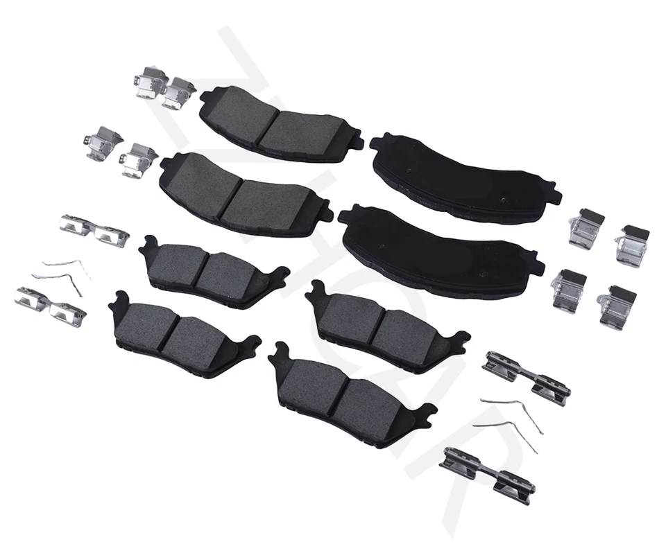 New For Ford F150 2021-2024 Front Ceramic Disc Brake Pads + Rear Ceramic Pads - Image 4 of 4