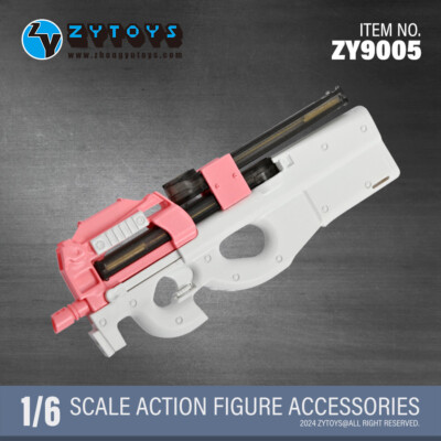 1/6 ZYTOYS ZY9005 P90 WWII Gun Rifle Weapon Model Fit 12