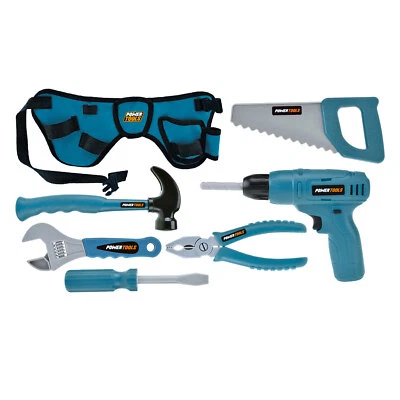 TOY-TOYS Toi Toys Power Tools Werkzeugset mit Hüfttasche 7teilig Kinderwerkzeug Kinder