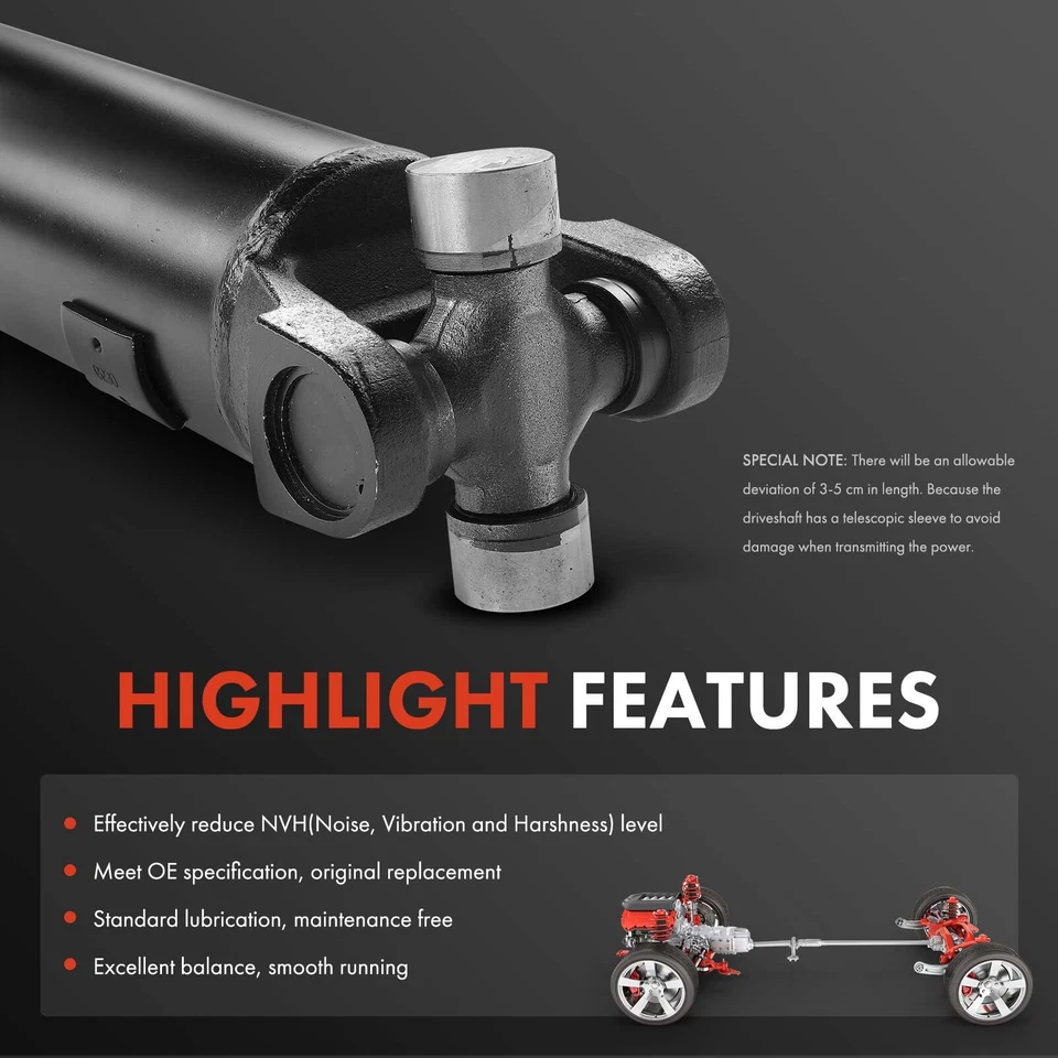 Conjunto de eje de transmisión trasero para Chevrolet Silverado 3500 2001-2006 GMC Foto 4 de 4