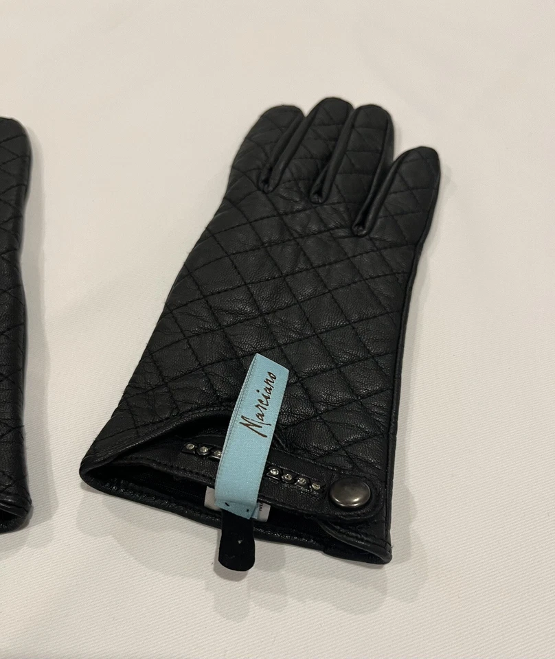 Marciano Ladies Gloves Black Size Small 100% Genuine Leather NWOT Gloves. - Image 3 of 4