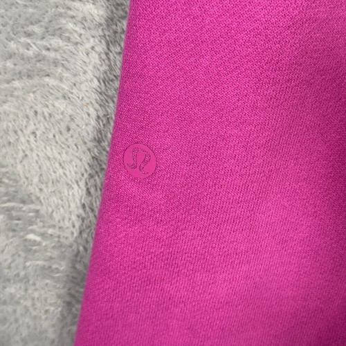 Lululemon Pants Womens L Pink Scuba Mid Rise Wide Leg Regular Power Pink Tone - Picture 8 of 10