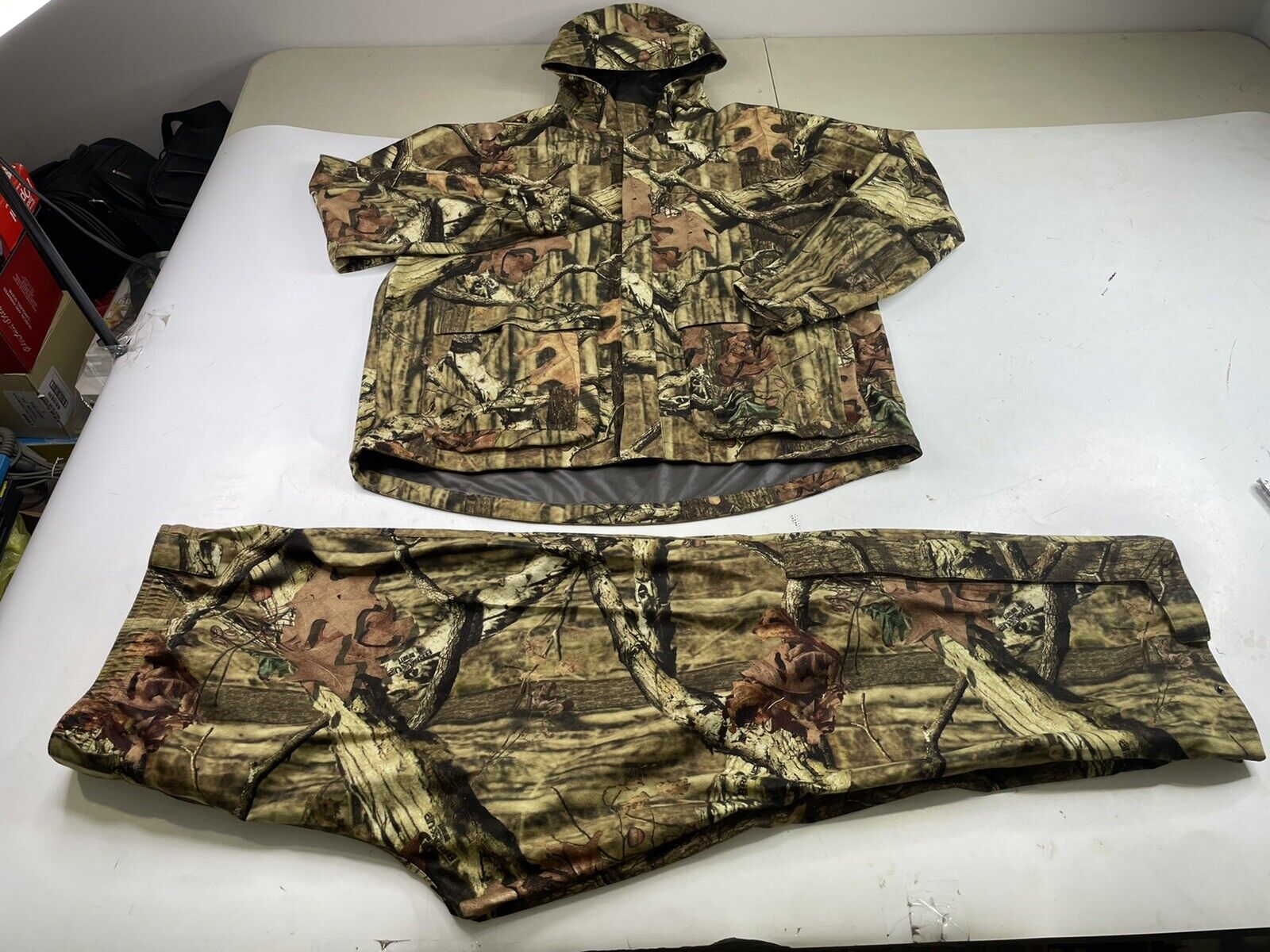 LL BEAN Men's Gore-tex Paclite Shell Camo Hunting Set Jacket & Pants Men’s  XXL