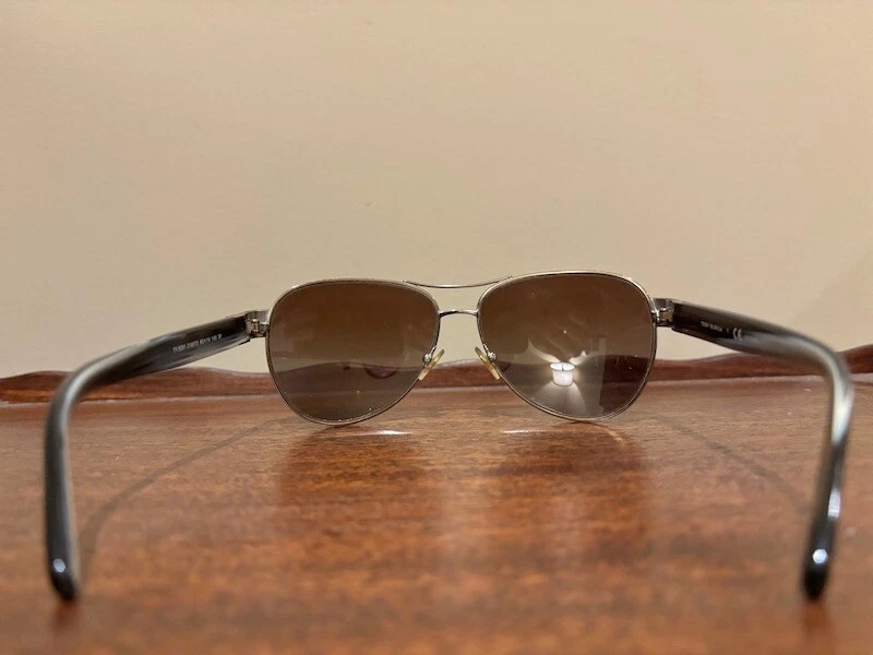 Элегантный Tory Burch TY6051 3198T5 60-14 140 мм золото авиатор подержанные солнцезащитные очки  - Изображение 2 из 4