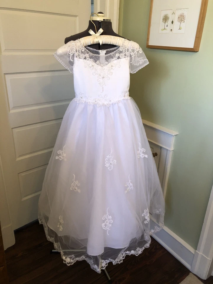 Vestido Cherie by Mon Cherie Primera Comunión Niña, Niña Florista o Concurso, Talla 7 Foto 2 de 4