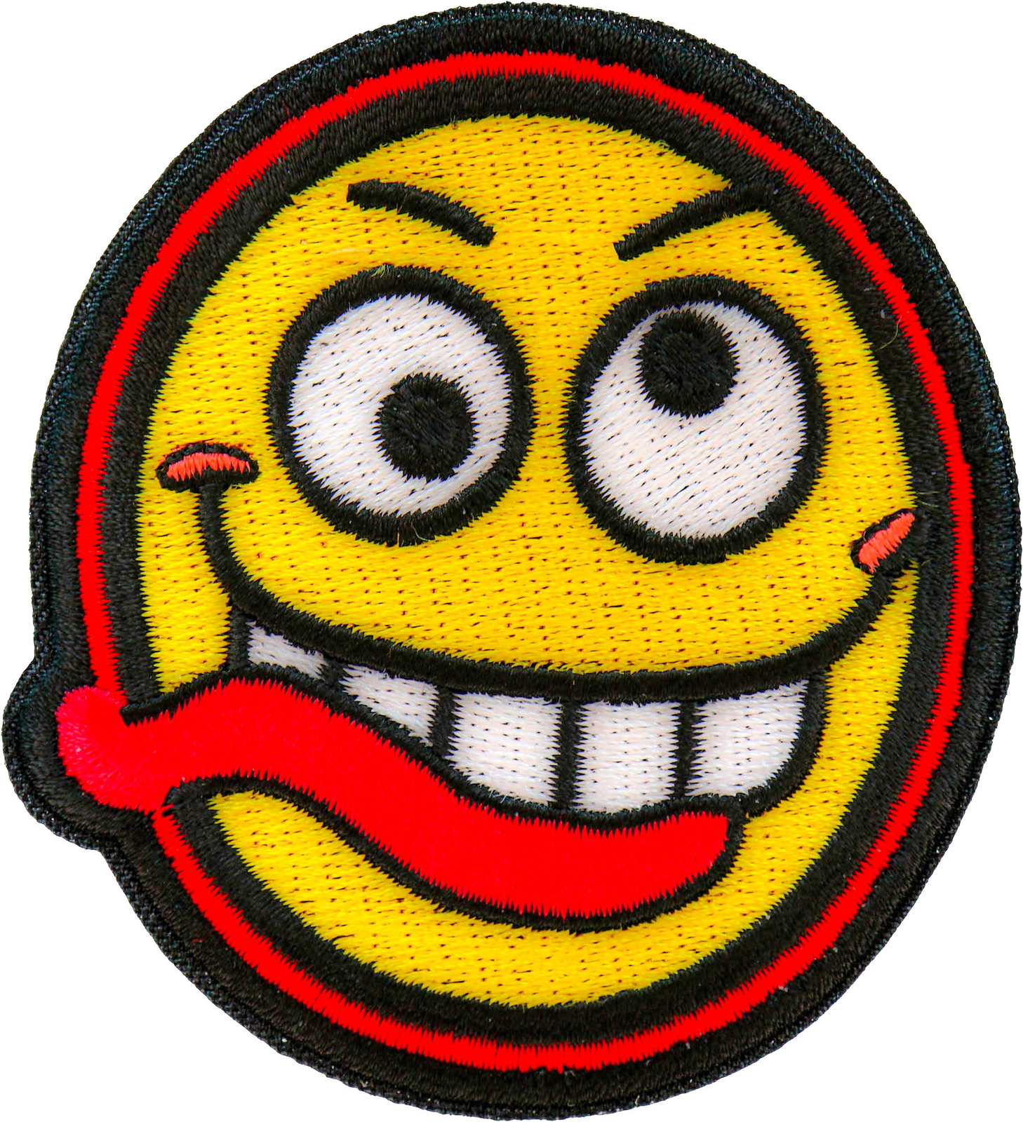 Funny Face Iron on Patch - 2.875x3 inch - P7392