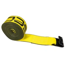 US Cargo Control 4 Inch x 40 Foot Yellow Winch Strap w/Flat Hook