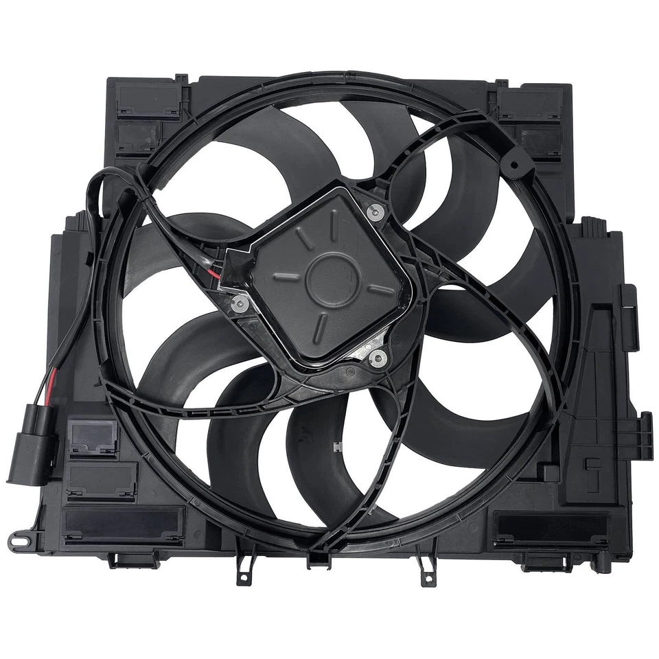 Radiator Cooling Fan Assembly Fits BMW F10 528i 528i xDrive 2012-16 17418642161 - Image 2 of 4