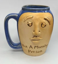 *Brand New About Face Designs Booty Jugs Not a Morning Person Mug In Box