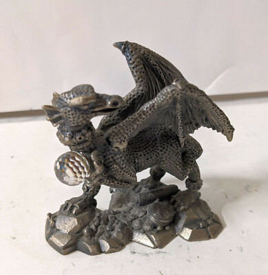 The Jewelled Dragon WAPW UK Pewter Figure by AG Shrombe