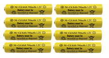 8-PCS Rechargeable NiCd AAA 700mAh Ni-Cd Batteries for Solar Light T8