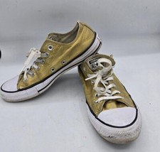 Chuck Taylor Converse Light Gold/White/Black Unisex Sneakers Mens Size 6 Wo 8