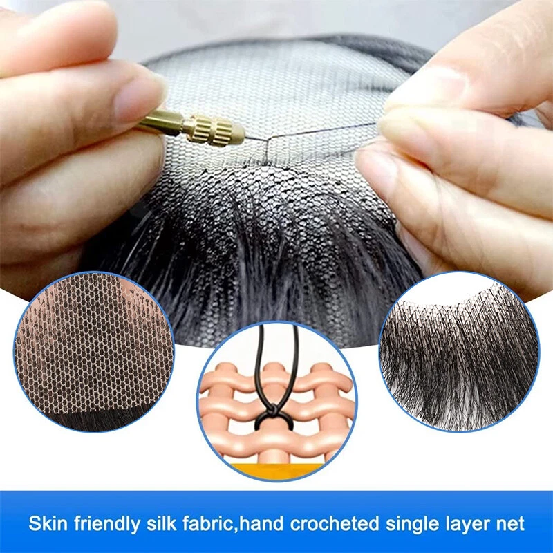 Echthaar Kunstgesicht Bart Herren Schnurrbart Spitze Männer Beards Falsche Bärte - Bild 4 von 4