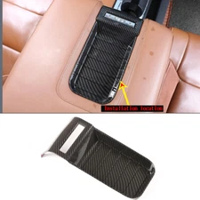 Carbon Fiber Accessories Armrest Storage Box Cover Trim For Toyota Tundra 14-21