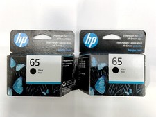 2 pack Genuine New OEM HP 65 Black Ink Cartridge N9K02AN