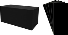 300 CD Long Box Bin Index Divider Cards - 6"x13-1/2" - Black HEAVY DUTY 40mil