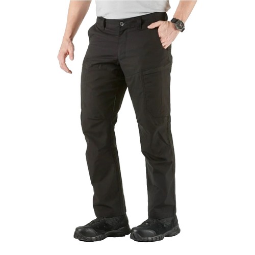 M-Tac Aggressor Flex Tactical Pants For Men - Cotton Cargo Pants With Multiple Pockets (Black, W34/L34)