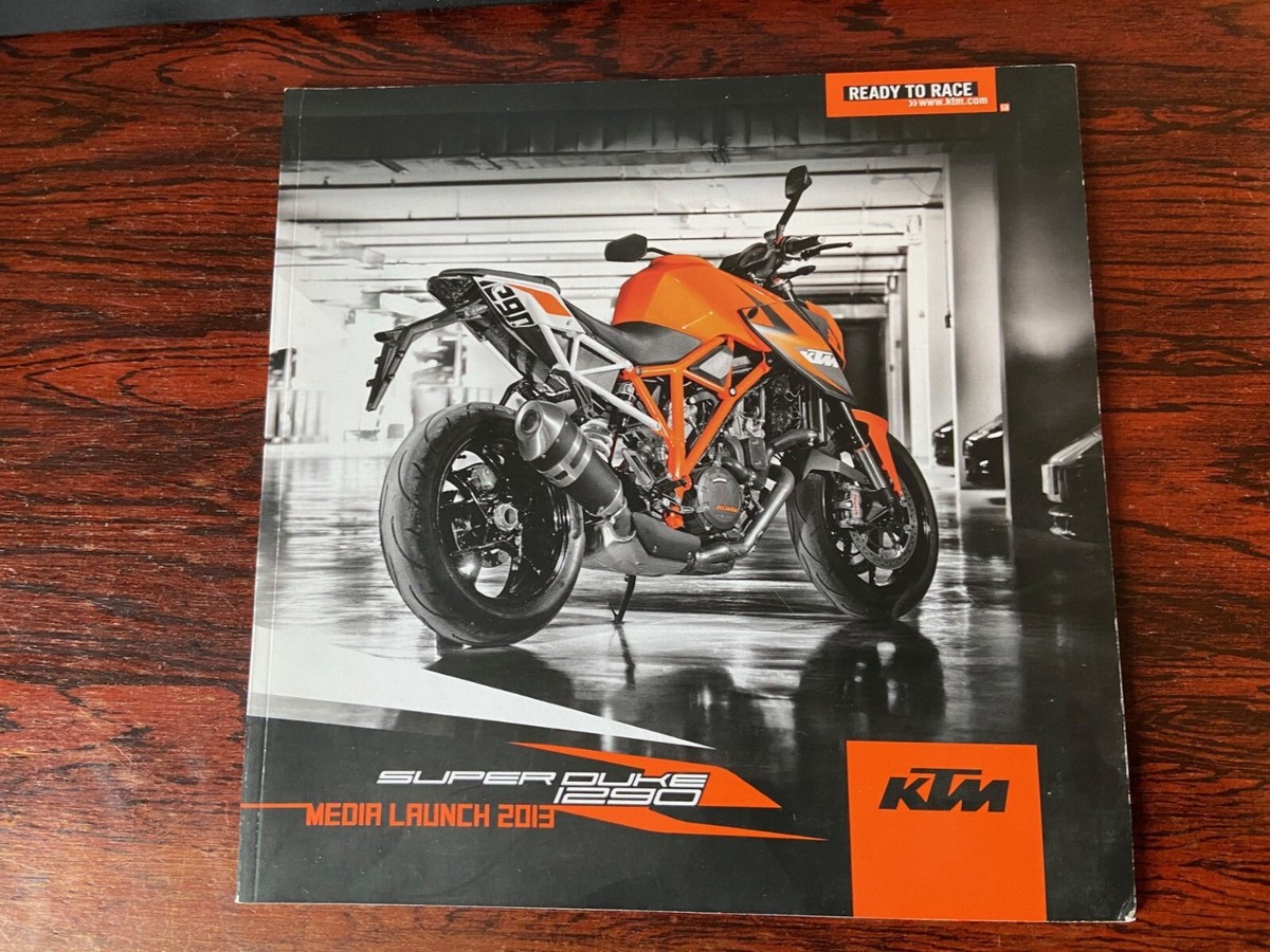 KTM SUPER DUKE 1290 2013 media launch MOTORCYCLE Sales Brochure