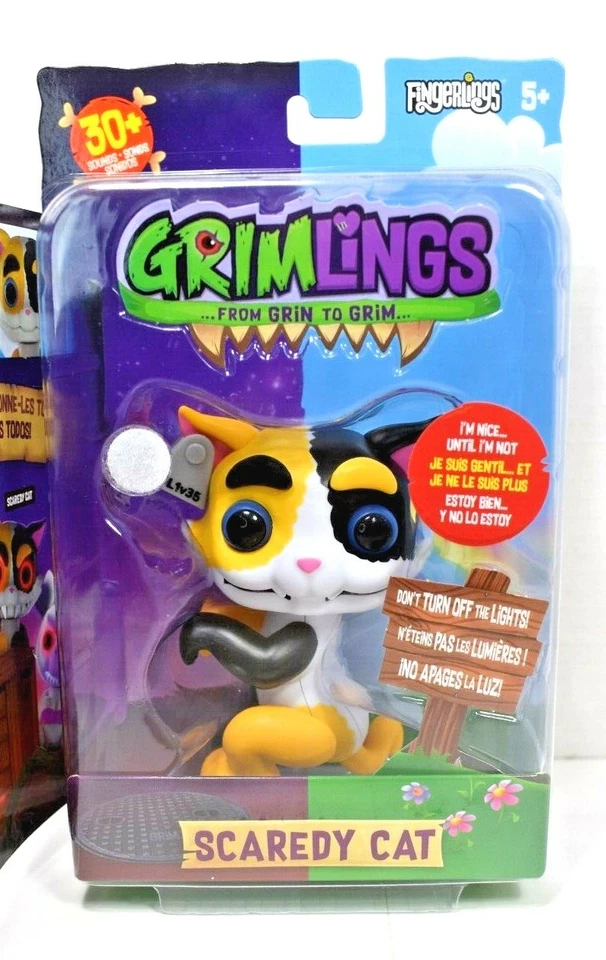 WowWee Fingerlings Grimlings Scaredy Cat From Grin to Grim (New) - Image 2 of 4