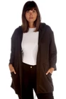 Nouvelle New Women Plus Size Coat Side Pockets Hooded Jacket