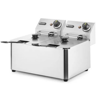 Kitchen Line 6 kW 230 V 2 x 4 l gewerbliche Fritteuse - Hendi 205846
