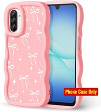 Samsung Galaxy A17 5G Phone Case, Cute Pattern with Curly Wavy Frame Design
