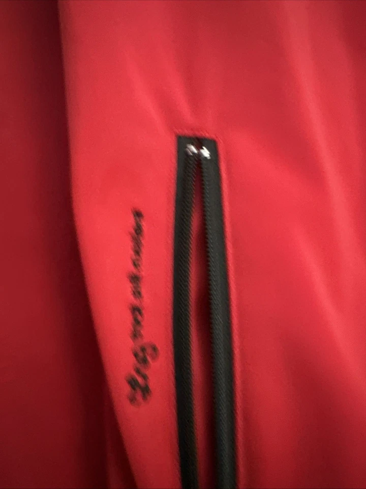 LRG Roots and Equipment NO BABYLON SYSTEM Red Track Jacket Mens L - Image 2 of 4