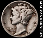1940 Silver Mercury Dime - Scarce  Better Date  No Reserve  #i1608