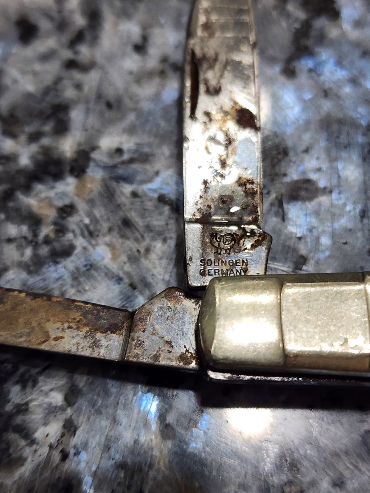 Hen & Rooster Pocket Knife 324C 24KT Bertram Solingen Germany 4 Blade Congress