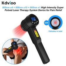 25W Super Pulsed 905nm Laser Therapeutic Equipment for Nerve Pain  Chronic Pain